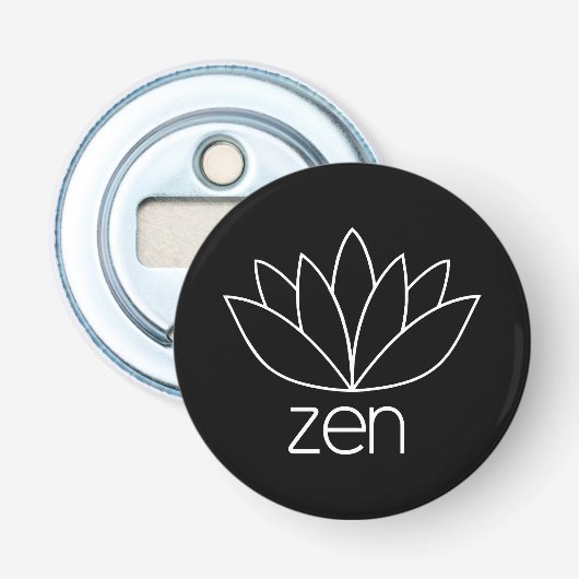 ZEN-decapsuur Button Flesopener (Voorkant)