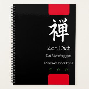Zen Dieet Eet Meer Groenten Zwart BG Planner
