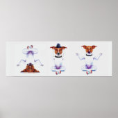 Zen Dog Triptych Poster (Voorkant)