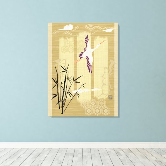 Zen-eiland Canvas Afdruk (Insitu (Houten vloer))