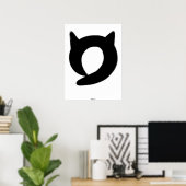 Zen Enso Cat Poster (Thuiskantoor)