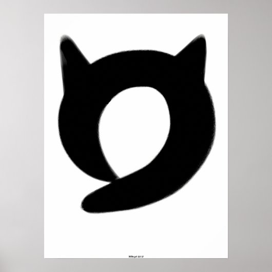 Zen Enso Cat Poster (Voorkant)