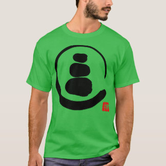 Zen Enso Circle en Zen-stenen T-shirt