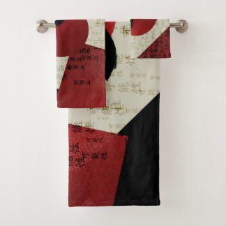 Zen Ensō Circle met Kanji Potential Bad Handdoek