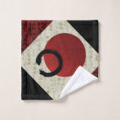 Zen Ensō Circle met Kanji Potential Bad Handdoek (Wasdoekje)