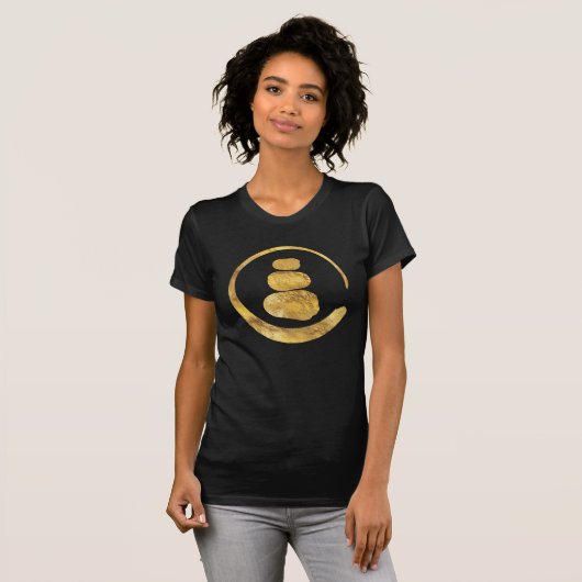 Zen Enzo Circle en Zen-stenen T-shirt (Voorkant volledig)