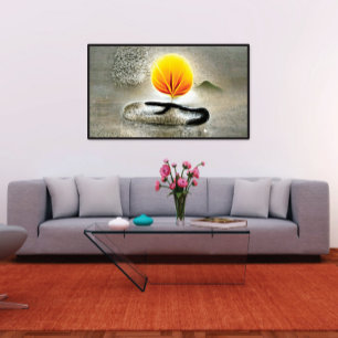Zen essentie van het leven poster
