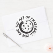 Zen et l'art de Pickleball sticker 3" (Enveloppe)