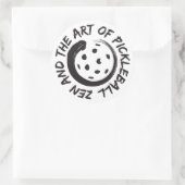 Zen et l'art de Pickleball sticker 3" (Sac)