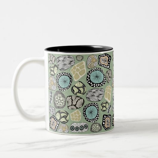Zen Floral Abstract Design Mug (Gauche)