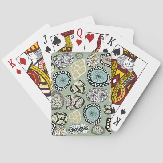 Zen Floral Playing Cards Pokerkaarten (Achterkant)