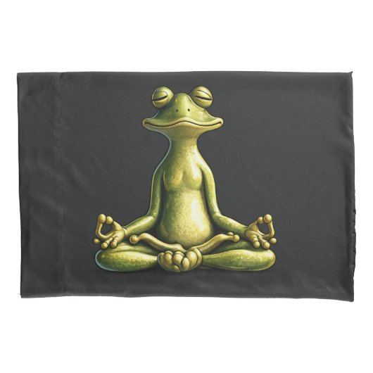 Zen Frog Kussensloop (Voorkant)