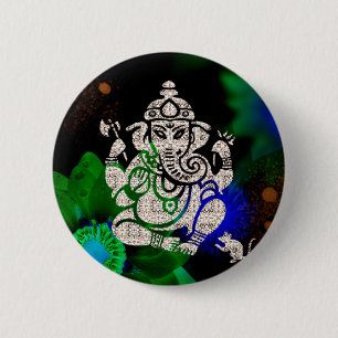 Zen Ganesh Ronde Button 5,7 Cm