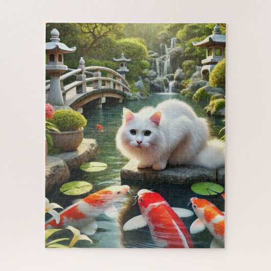 Zen Garden Kat Legpuzzel (Verticaal)