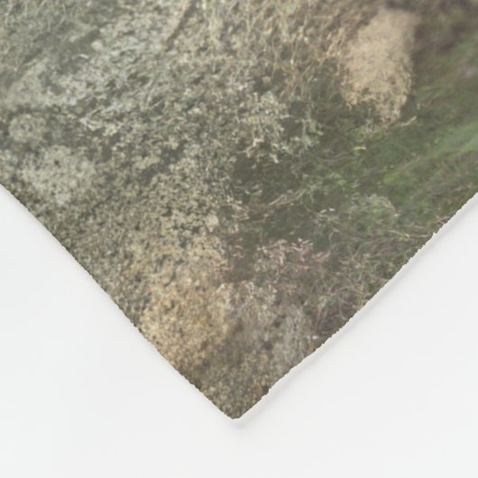 Zen Garden Oasis: Serene Lotus in Waterverf Fleece Deken (Hoek)