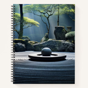Zen Garden rustige vreedzame Natuur Notitieboek