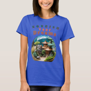 Zen Garden Sphere met Dwerg - Voeden uw droom T-shirt