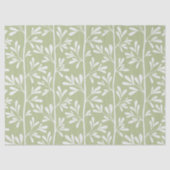 Zen Garden Stems Bright Minimal Botanical Tissuepapier (Voorkant)