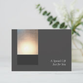 Zen Glow Beauté bien-être Carte cadeau Faire-part (Debout devant)