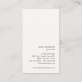 Zen Gold Glow Modern minimalist Visitekaartje (Achterkant)