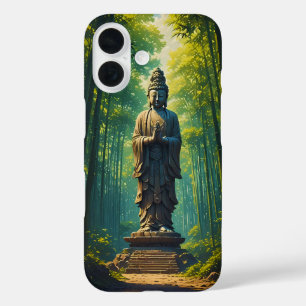 Zen in de bamboebos iPhone 16 hoesje