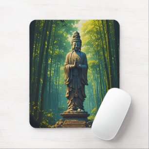 Zen in de bamboebos muismat