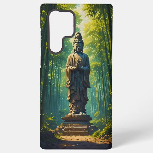Zen in de bamboebos samsung galaxy hoesje (Achterkant)