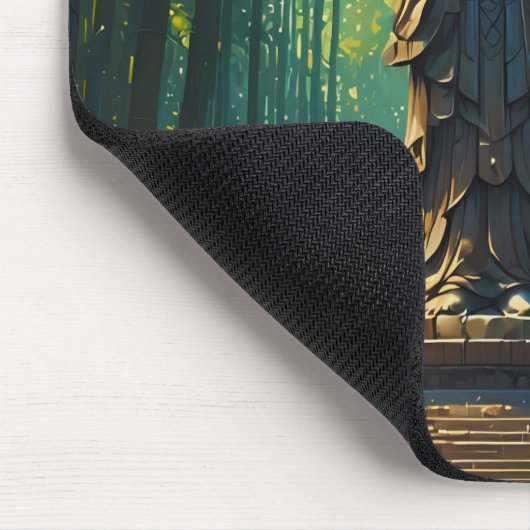 Zen in het bamboe bos muismat (Hoek)