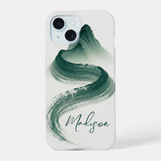 Zen Inkt Wash Berg iPhone Hoesje iPhone 15 Hoesje