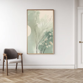 Zen Japandi Botanische Waterverf Print Perfect Poster