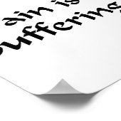 Zen Joy - Suffering is optioneel Poster (Hoek)