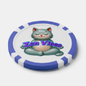 Zen Kat Kaarten Poker Chips (Enkel)