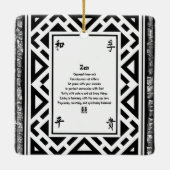 Zen Keramisch Ornament (Achterkant)