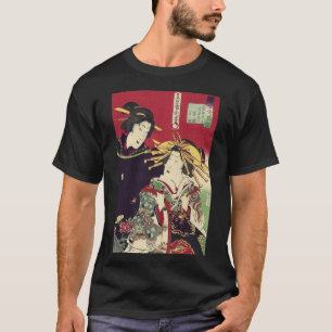 Zen kersenbloesem kimono japans geisha t-shirt