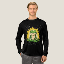 Zen Kikker Meditatie Super Saiyan Glow Kunst
