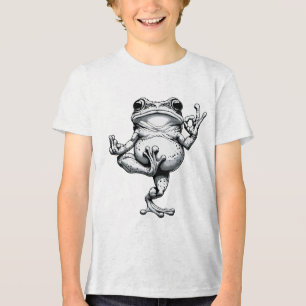 Zen Kikker Meesterwerk Tri-Blend Shirt