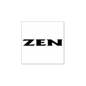 Zen klein rubber stempel w handvat (Afrduk)