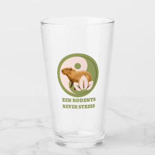 Zen Knaagdieren Nooit Stress Capybara Humor Glas