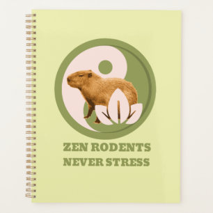 Zen Knaagdieren Nooit Stress Capybara Humor Planner