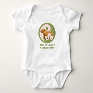 Zen Knaagdieren Nooit Stress Capybara Humor Romper