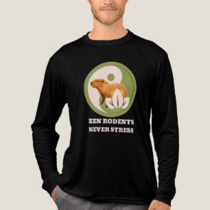 Zen Knaagdieren Nooit Stress Capybara Humor Tri-Blend Shirt