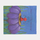 Zen Ladybug Fleece Deken (Voorkant (Horizontaal))