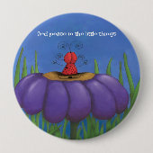 Zen Ladybug Ronde Button 4,0 Cm (Voorkant)
