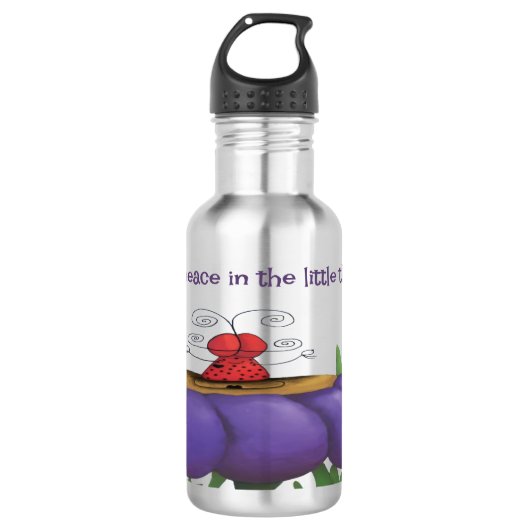 Zen Ladybug Waterfles (Voorkant)