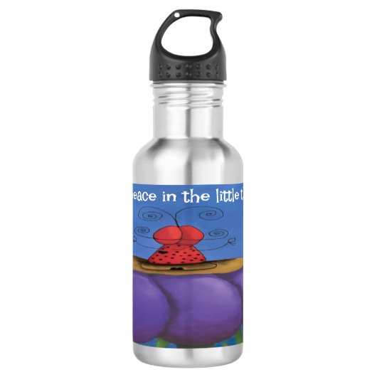 Zen Ladybug Waterfles (Voorkant)