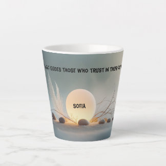 Zen Latte Mug: Full Wrap Spiritual Light Design Mok