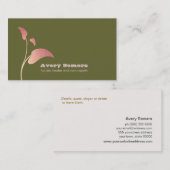 Zen Leaf Holistic Healer Groen Visitekaartje (Voorkant / Achterkant)