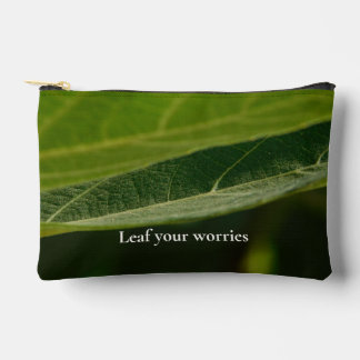 Zen Leaf Print Cut Sew Bag – Natuur-geïnspireerd T Etui