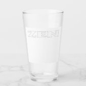 Zen ligne blanche verre blanc (Devant)