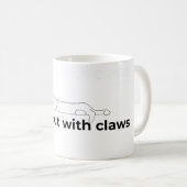 Zen, mais avec des griffes - Tasse à café (Devant droit)